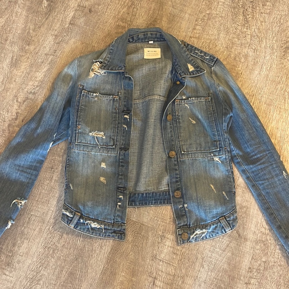 McGuire Denim Distressed Jacket Size XS